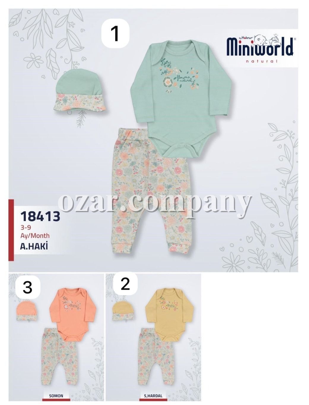 Комплект Для Девочки Miniworld (3-6/6-9мес.)