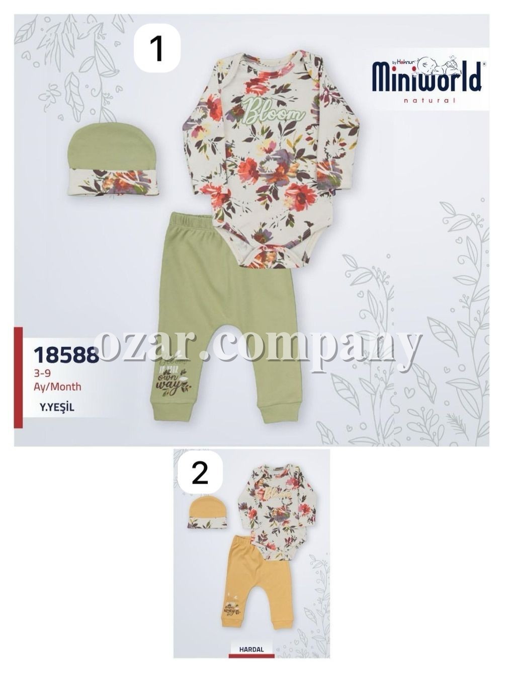 Комплект Для Девочки Miniworld (3-6/6-9мес.)