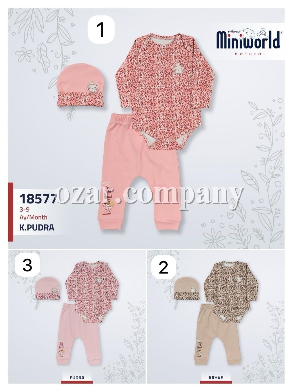 Комплект Для Девочки Miniworld (3-6/6-9мес.)