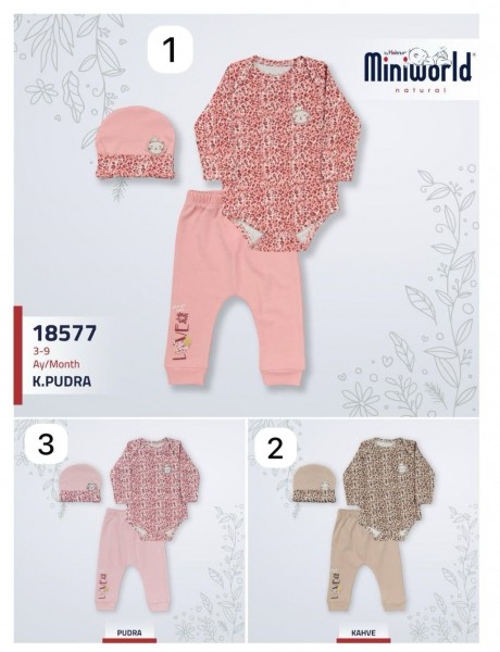 Комплект Для Девочки Miniworld (3-6/6-9мес.)