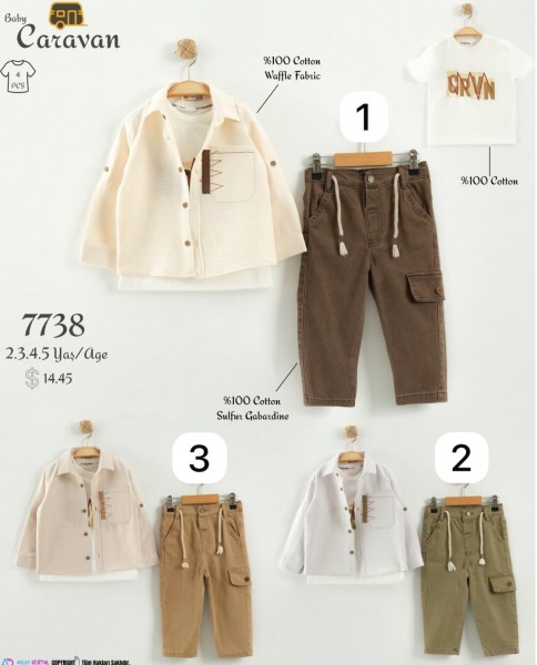 Костюм Тройка Для Мальчика Caravan (2-3-4-5лет)