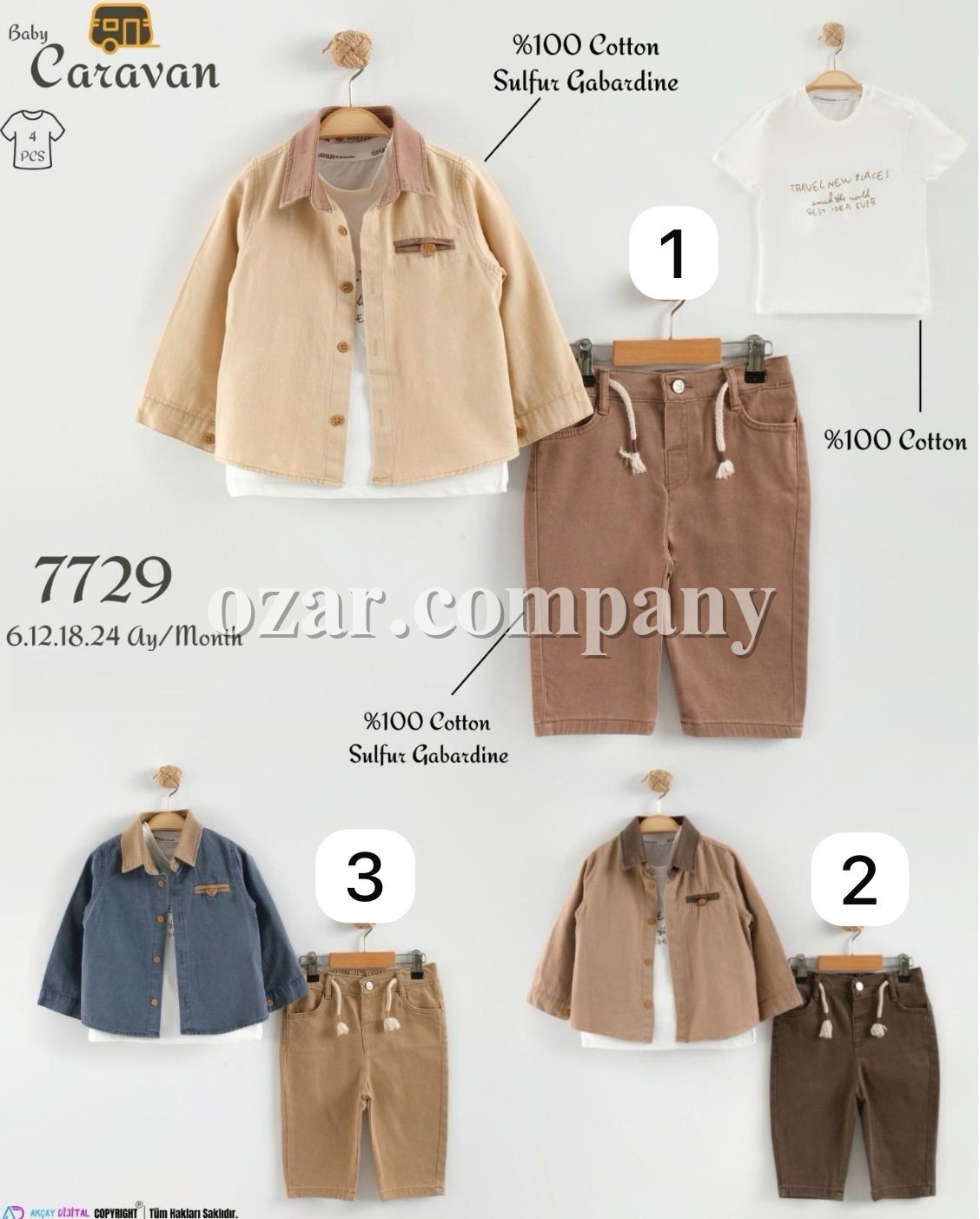 Костюм Тройка Для Мальчика Caravan (6-12-18-24мес.)