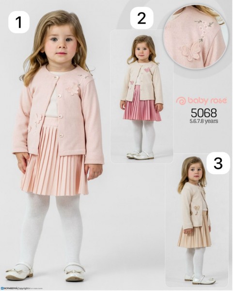 Костюм Тройка Для Девочки Baby Rose (5-6-7-8лет) 