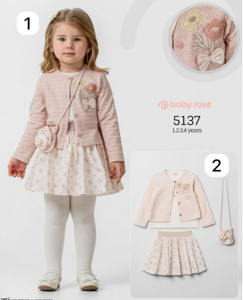Костюм Тройка Для Девочки Baby Rose (1-2-3-4лет) 