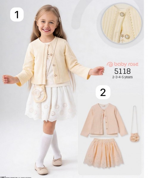 Костюм Тройка Для Девочки Baby Rose (2-3-4-5лет)