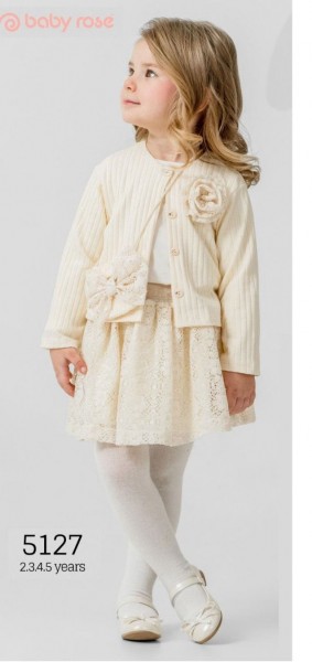 Костюм Тройка Для Девочки Baby Rose (2-3-4-5лет)