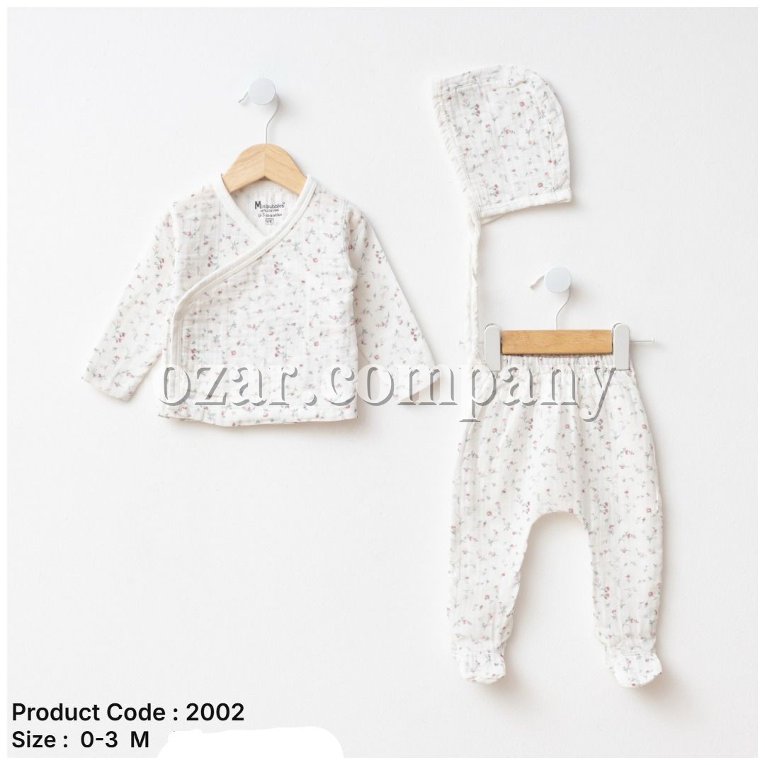 Муслиновый Комплект Для Девочки Mini Bubbles (0-3мес.)