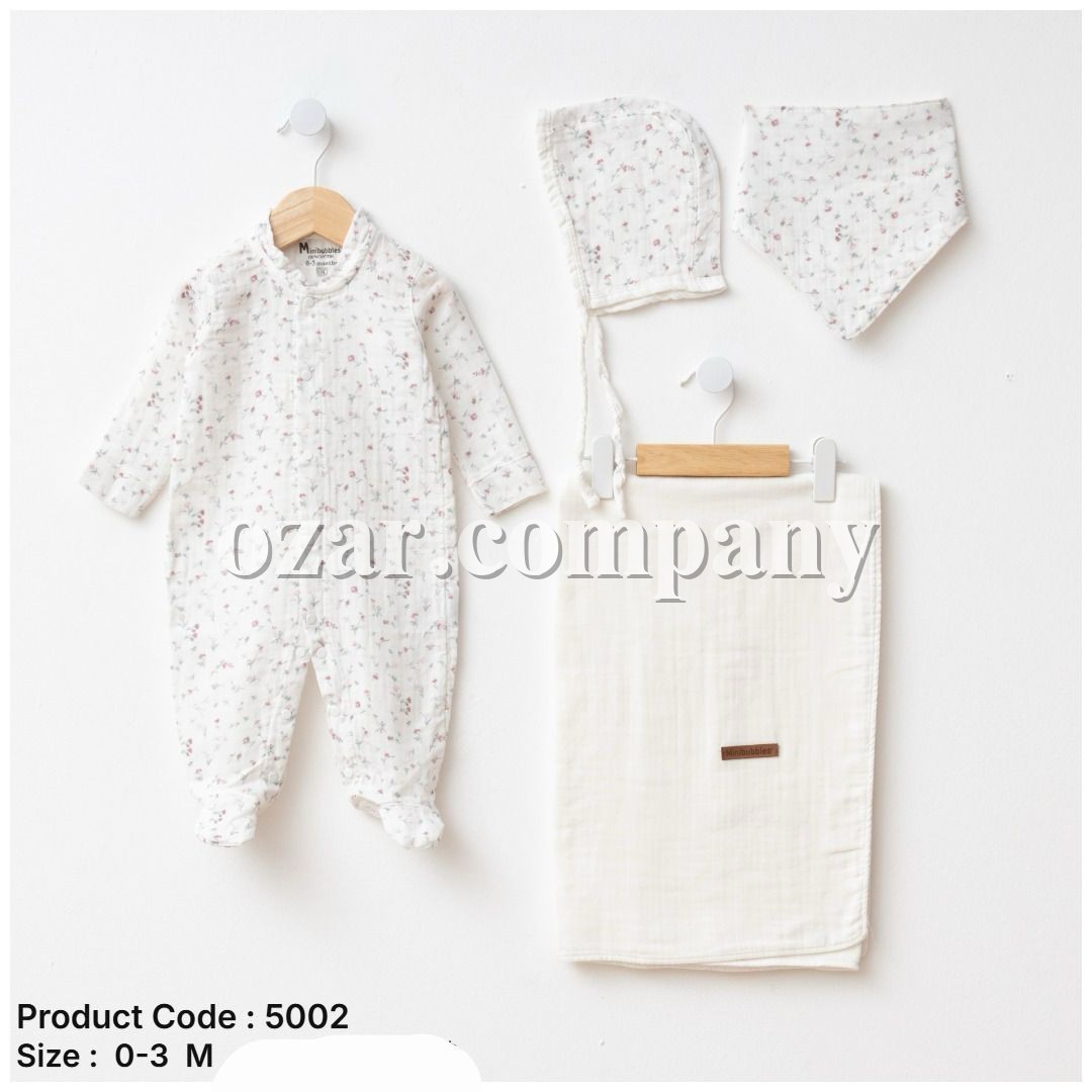 Муслиновый Набор Для Девочки Mini Bubbles (0-3мес.)