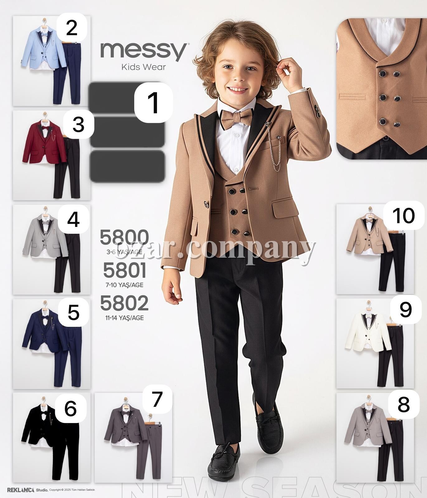 Костюм Четвёрка Для Мальчика Messy (7-8-9-10лет) 