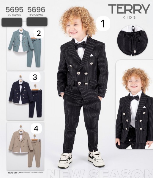 Костюм Тройка Для Мальчика Terry (8-9-10-11-12лет)