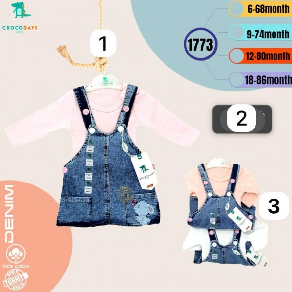 Джинсовый Сарафан Для Девочки Crocodays (6-9-12-18мес.)