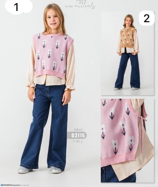 Костюм Тройка Для Девочки Tuffy (7-8-9-10лет) 