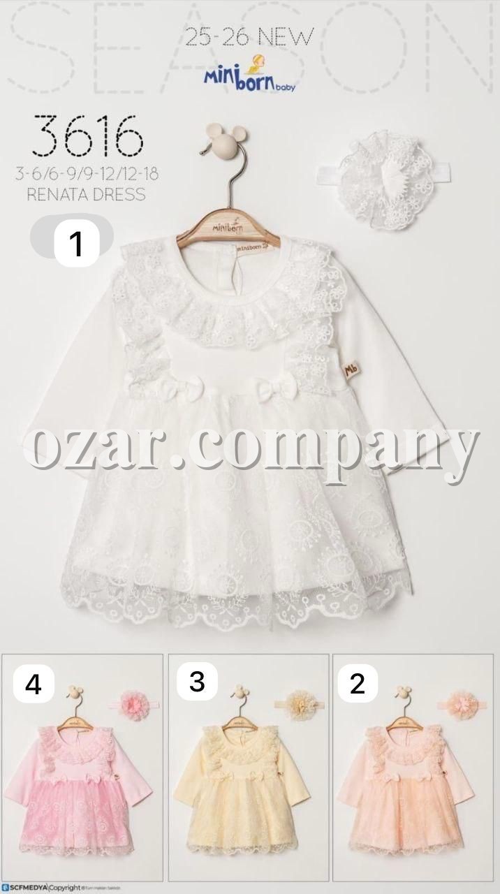 Платье Для Девочки Mini Born (3-6/6-9/9-12/12-18мес.)