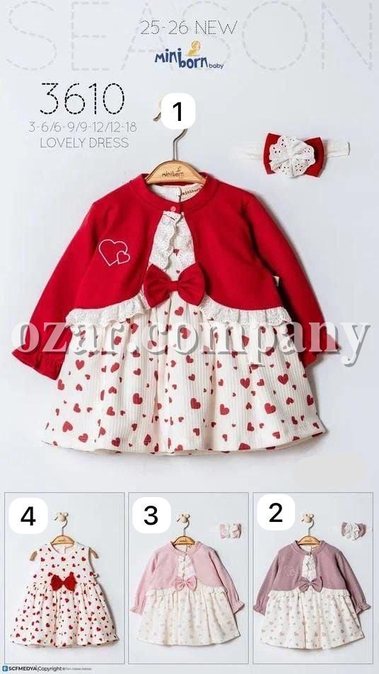 Платье Для Девочки Mini Born (3-6/6-9/9-12/12-18мес.)