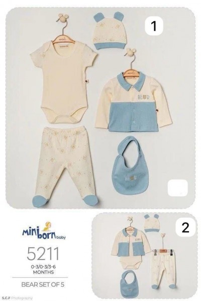 Комплект Для Мальчика Mini Born (0-3/0-3/3-6мес.)