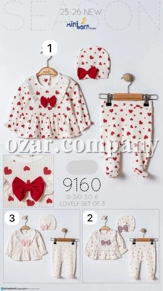 Комплект Для Девочки Mini Born (0-3/0-3/3-6мес.)