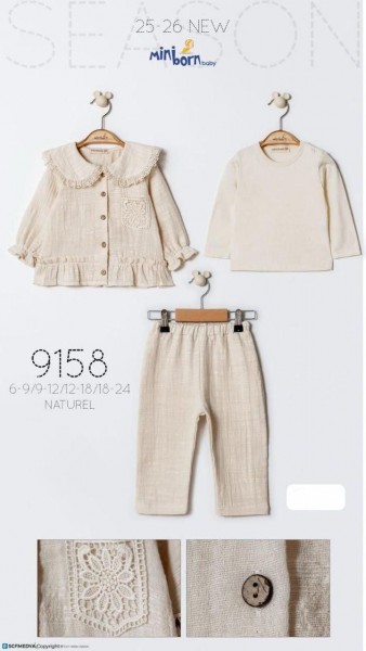 Костюм Тройка Для Девочки Mini Born (6-9/9-12/12-18/18-24мес.)