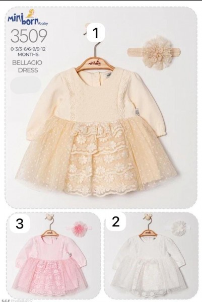 Платье Для Девочки Mini Born (0-3/3-6/6-9/9-12мес.)