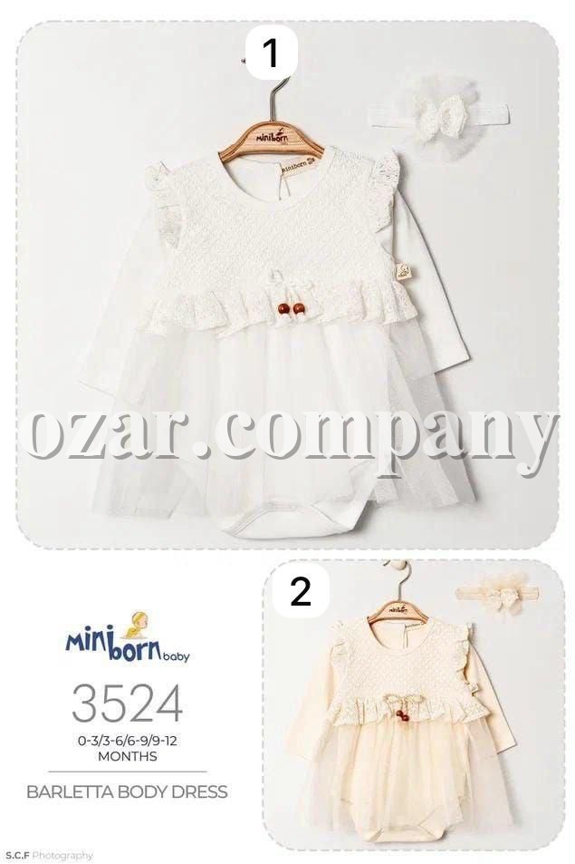 Бодик Для Девочки Mini Born (0-3/3-6/6-9/9-12мес.)