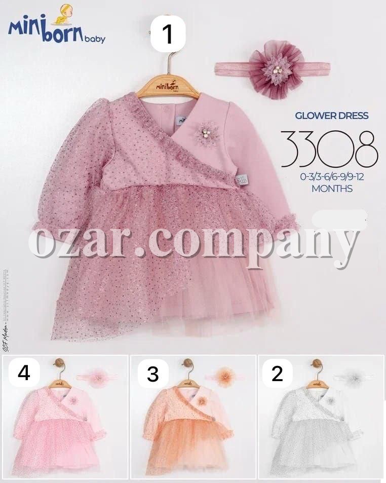 Платье Для Девочки Mini Born (0-3/3-6/6-9/9-12мес.)