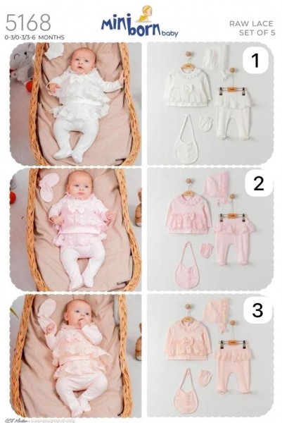 Комплект Для Девочки Mini Born (0-3/0-3/3-6мес.)