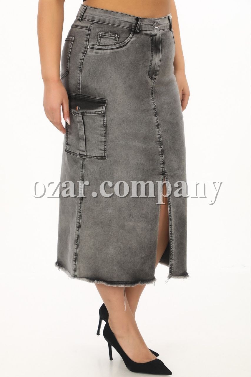 Женская Джинсовая Юбка Gizella (Большие размеры)