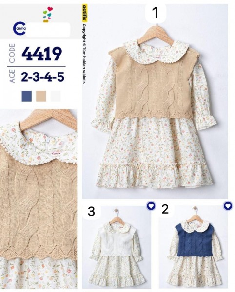 Платье Для Девочки Carino Anna (2-3-4-5лет)