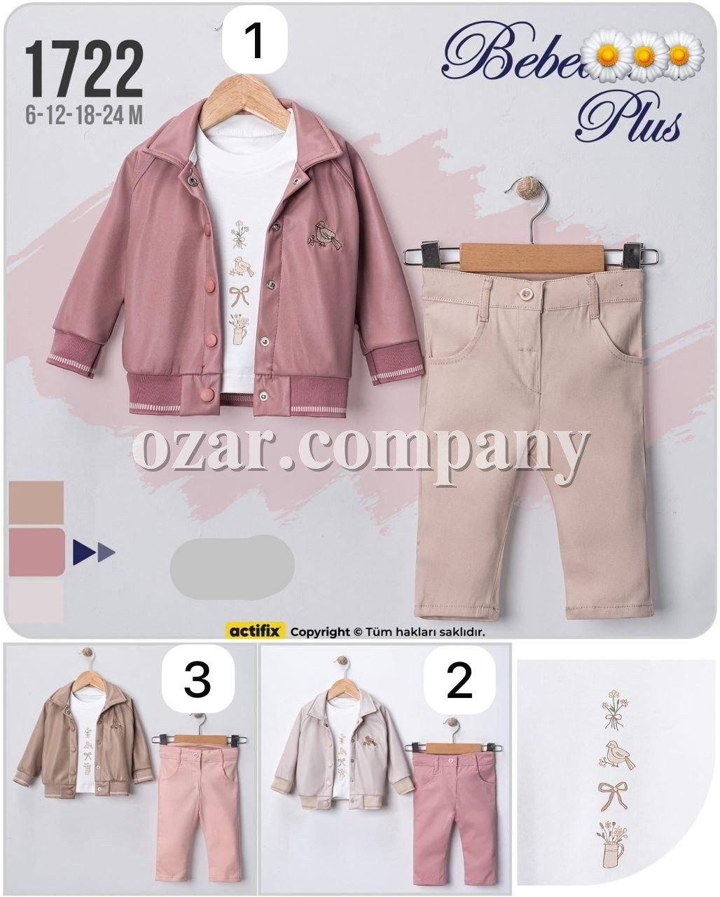 Костюм Тройка Для Девочки Bebedexs (6-12-18-24мес.)