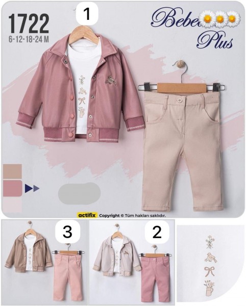 Костюм Тройка Для Девочки Bebedexs (6-12-18-24мес.)