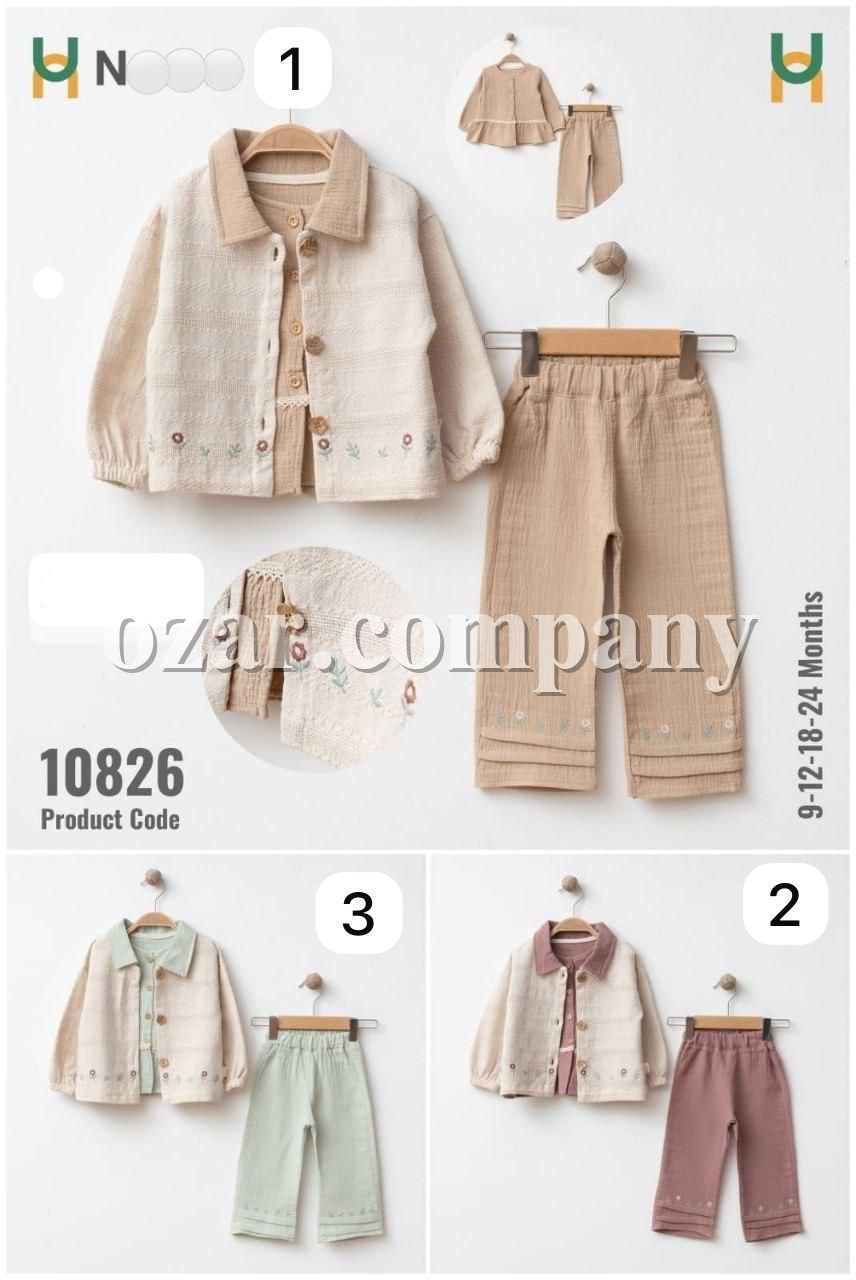 Костюм Тройка Для Девочки Navino (9-12-18-24мес.)