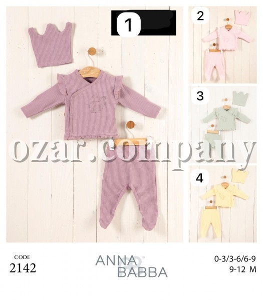 Комплект Для Девочки Anna Babba (0-3/3-6/6-9/9-12мес.)