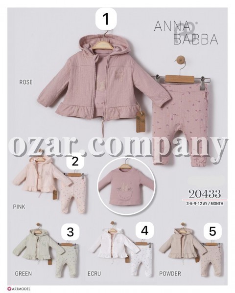 Костюм Тройка Для Девочки Anna Babba (3-6-9-12мес.)