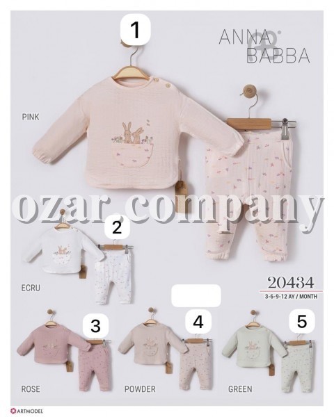 Муслиновый Костюм Для Девочки Anna Babba (3-6-9-12мес.)