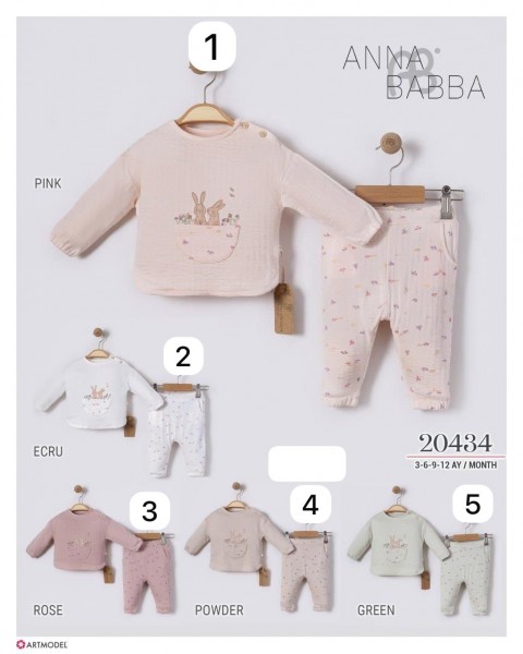 Муслиновый Костюм Для Девочки Anna Babba (3-6-9-12мес.)