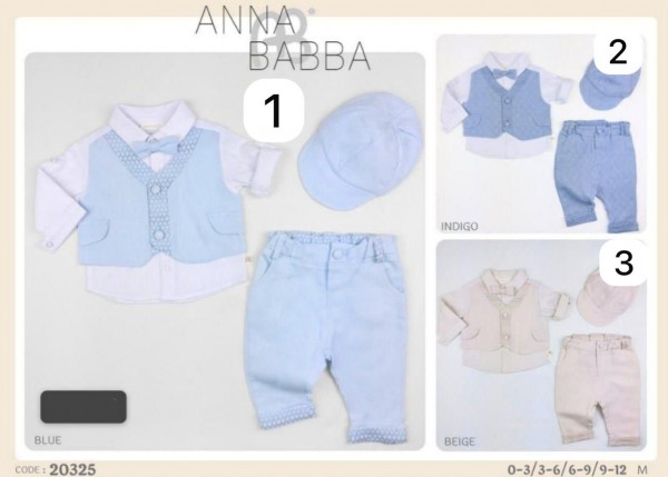 Костюм Тройка Для Мальчика Anna Babba (0-3/3-6/6-9/9-12мес.)