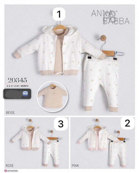 Костюм Тройка Для Девочки Anna Babba (3-6-9-12мес.)