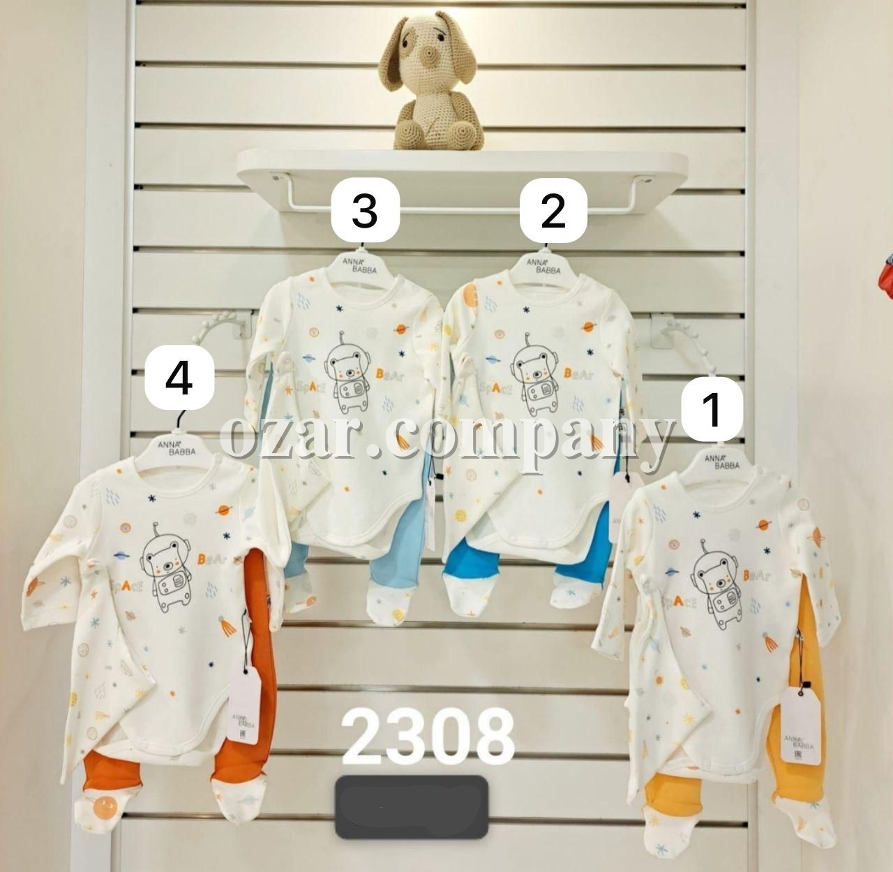 Комплект Для Мальчика Anna Babba (0-3-6-9мес.)