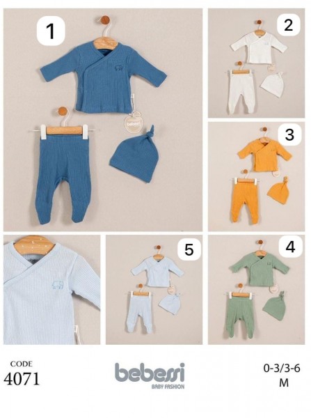 Комплект Для Мальчика Bebessi (0-3/3-6мес.) 