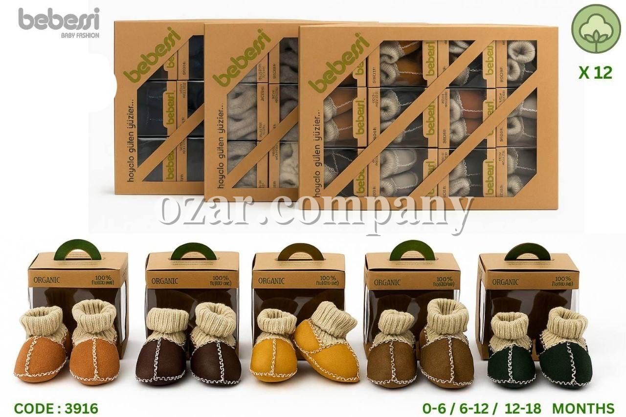 Пинетки Для Новорождённых Bebessi (0-6/6-12/12-18мес.)