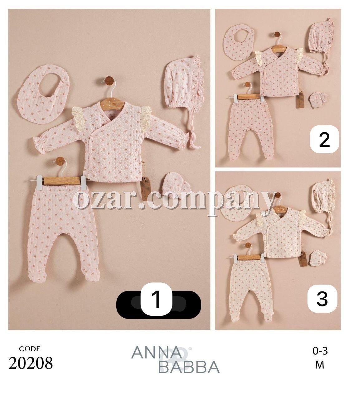 Комплект Для Девочки Anna Babba (0-3мес.)