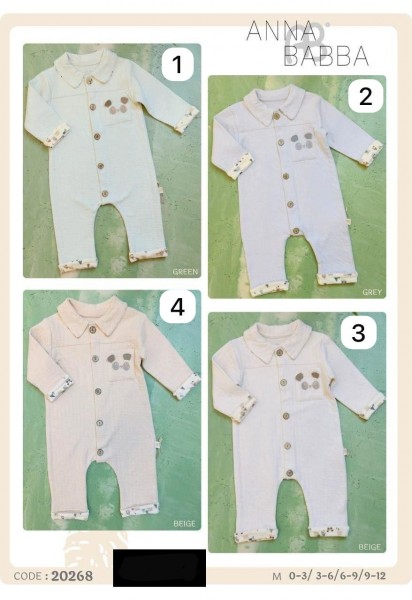 Человечек Для Мальчика Anna Babba (0-3/3-6/6-9/9-12мес.)