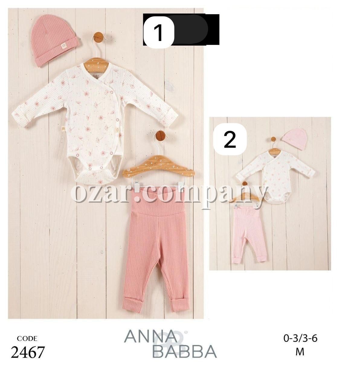 Комплект Для Девочки Anna Babba (0-3/3-6мес.) 