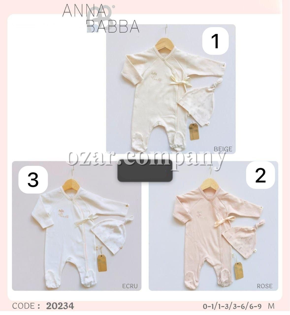 Человечек Для Новорождённых Anna Babba (0-1/1-3/3-6/6-9мес.)