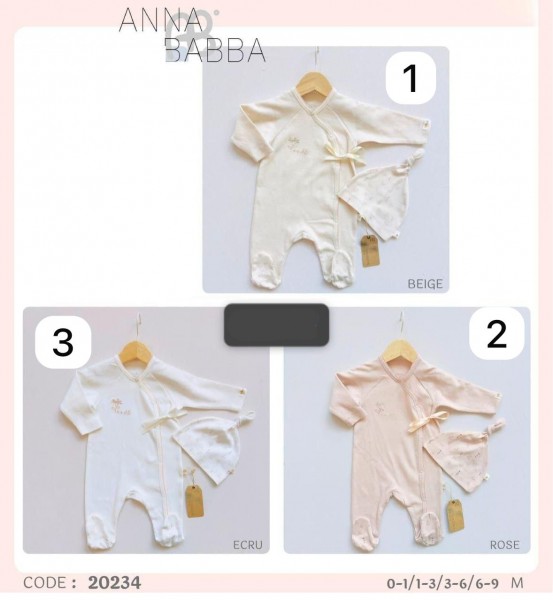 Человечек Для Новорождённых Anna Babba (0-1/1-3/3-6/6-9мес.)