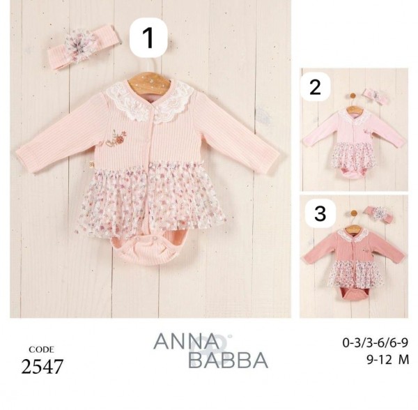 Бодик Для Девочки Anna Babba (0-3/3-6/6-9/9-12мес.)