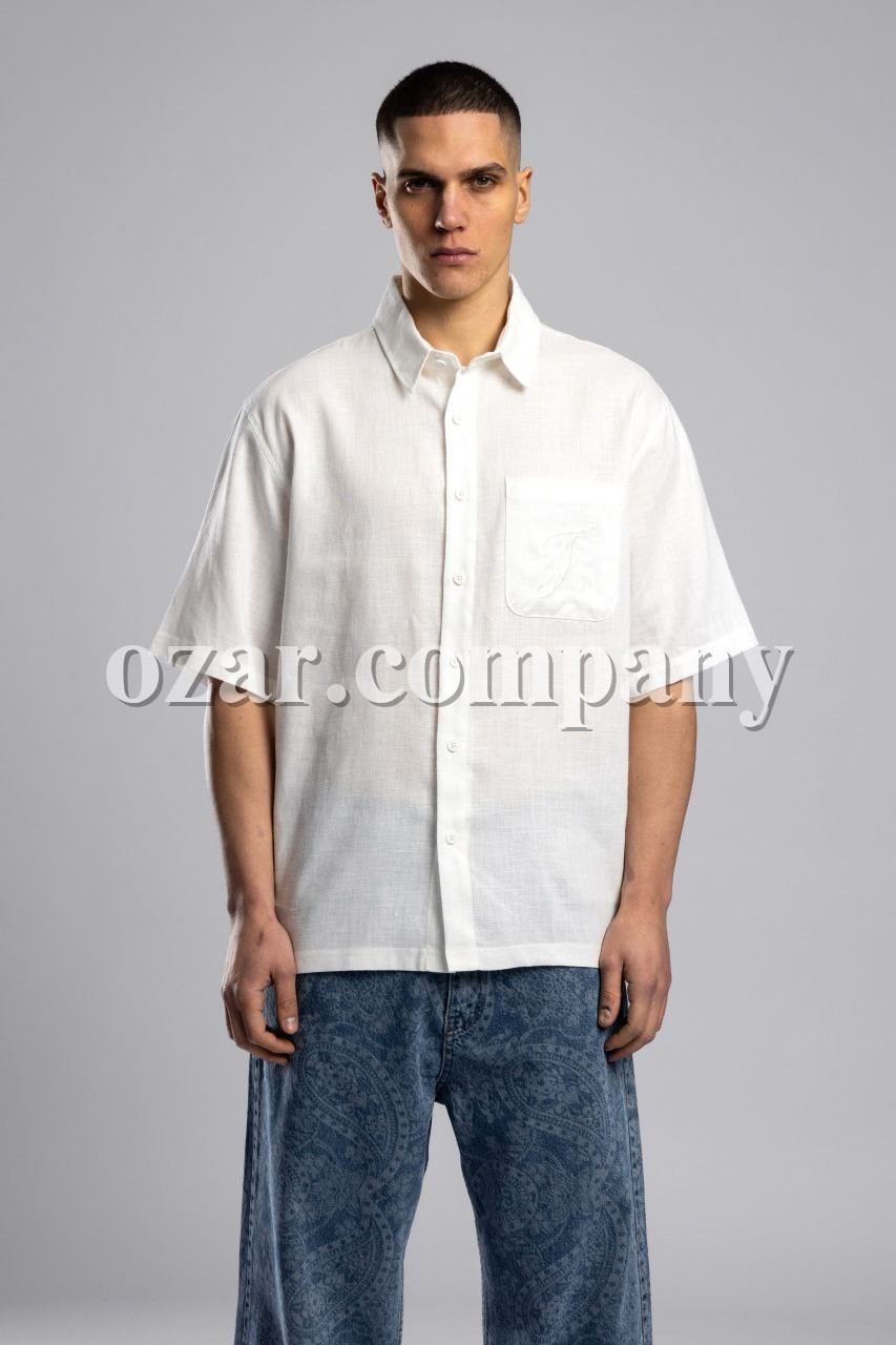 Мужская Льняная Рубашка Catch
