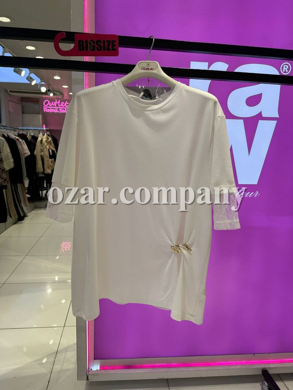 Женская Футболка Raw (Большие размеры)