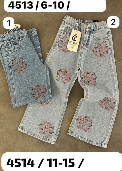 Джинсы Для Девочки City Wear (6-7-8-9-10лет)