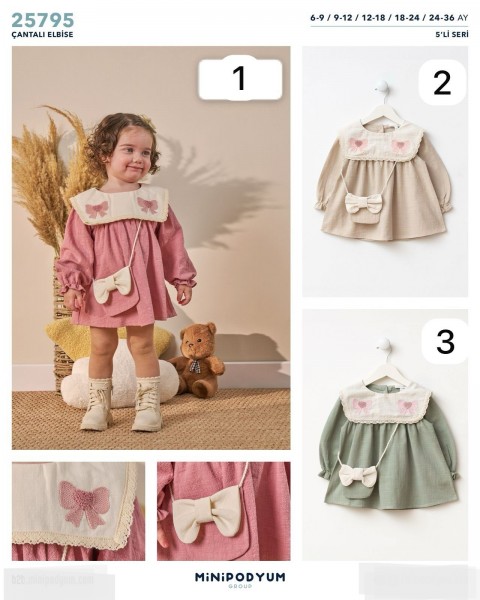 Платье Для Девочки Bupper Minipodyum (6-9/9-12/12-18/18-24/24-36мес.)