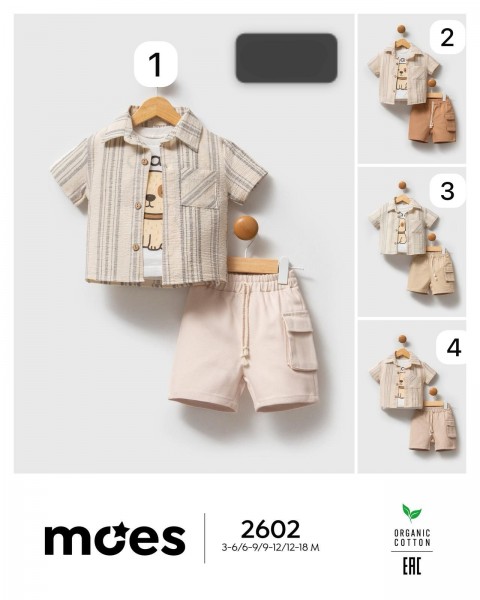 Костюм Тройка Для Мальчика Moes (3-6/6-9/9-12/12-18мес.)
